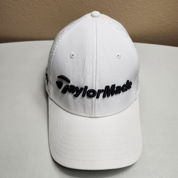 TaylorMade Mens Performance Cage Golf Hat in White-Size L - Picture 2 of 10